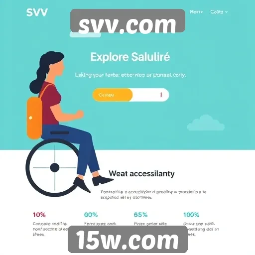 Acessibilidade e interface do usuário no site svv.com