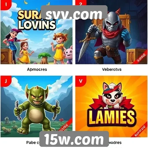 Comparativo de jogos disponíveis no svv.com